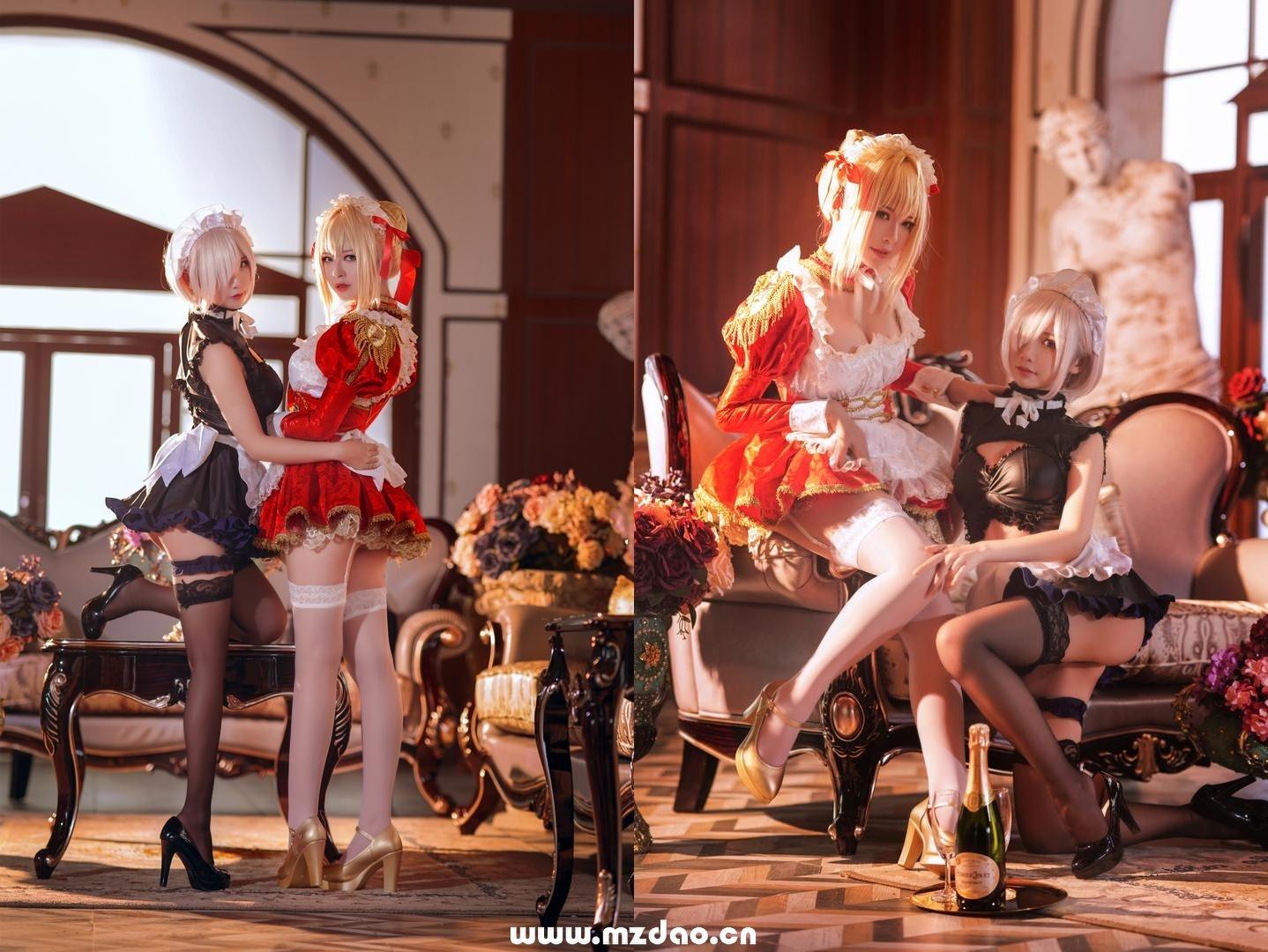 半半子 - Claudius x Kyrielight Maid - 半半子X面饼仙儿 [22P_222MB]-2