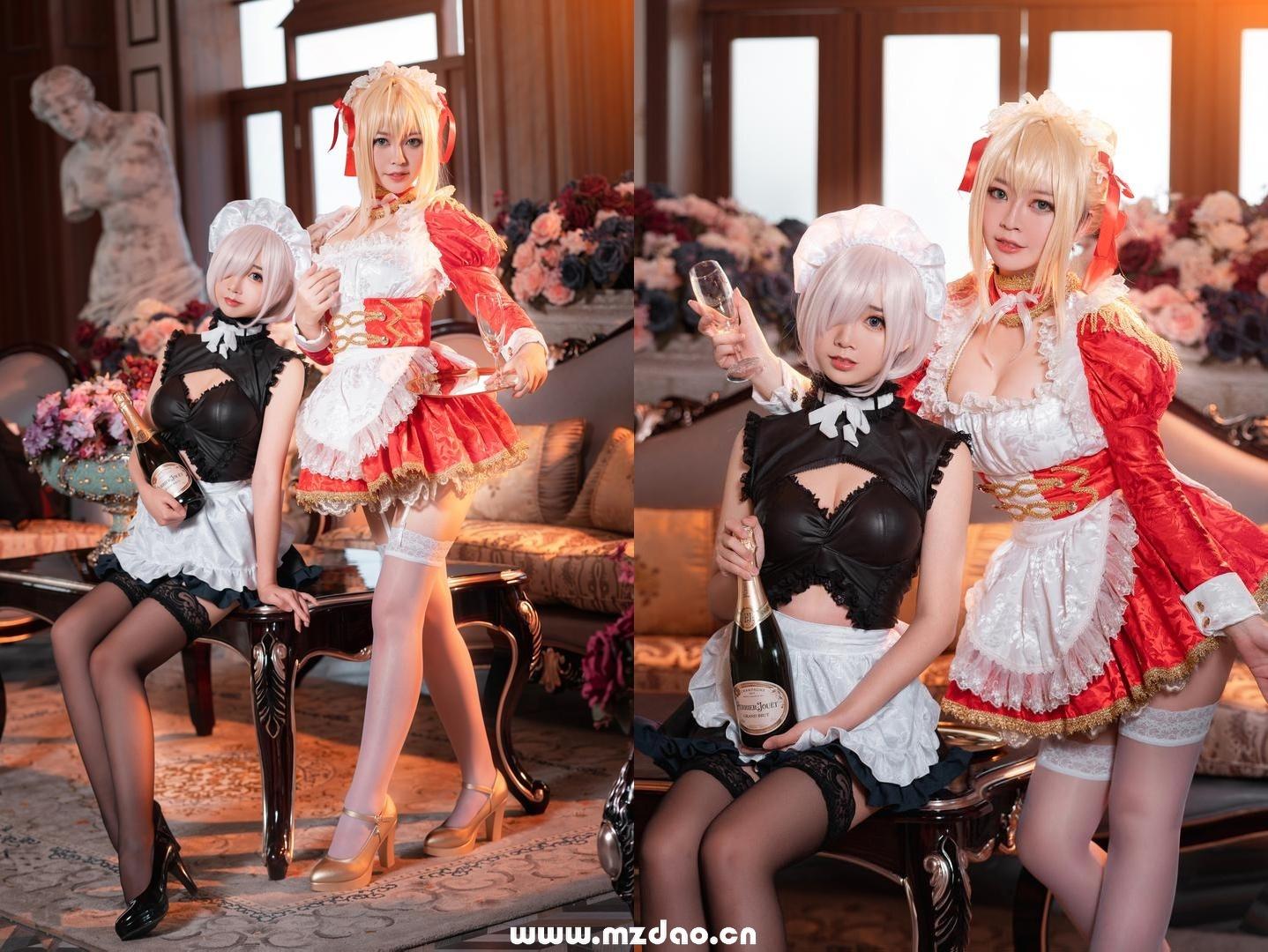半半子 - Claudius x Kyrielight Maid - 半半子X面饼仙儿 [22P_222MB]-5